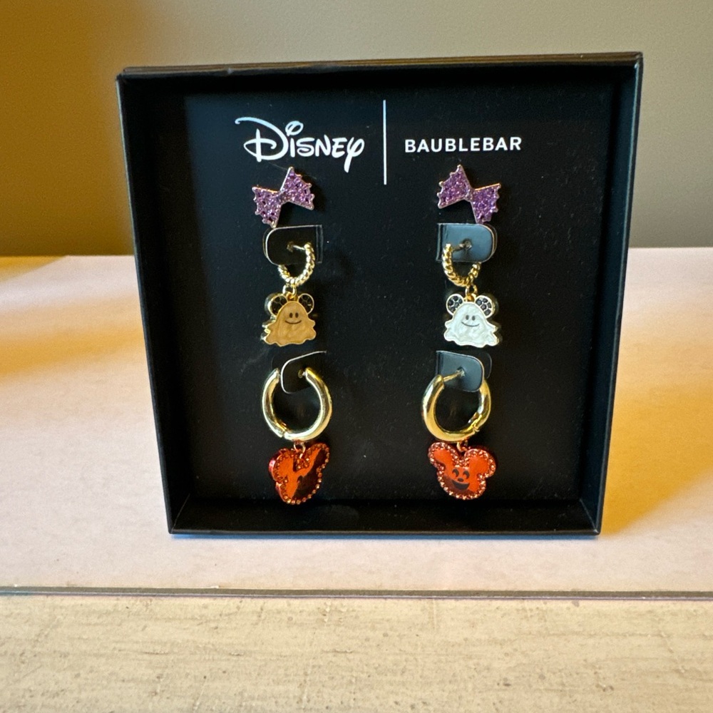Disney BaubleBar Halloween earrings set of 3